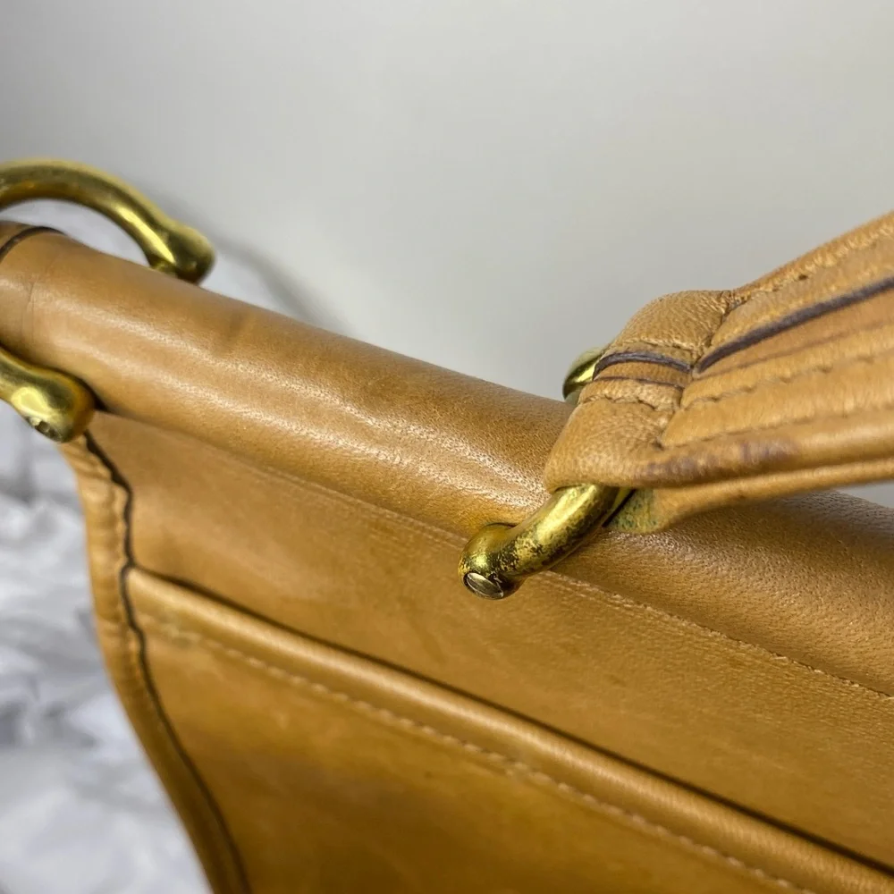 Vintage Coach Willis 9927 Camel and NWT CK547 Webbing Strap, NO ORIGINAL STRAP - Picture 13 of 16